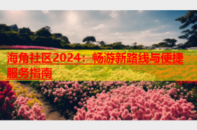 海角社区2024：畅游新路线与便捷服务指南