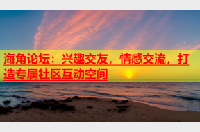 海角论坛：兴趣交友，情感交流，打造专属社区互动空间